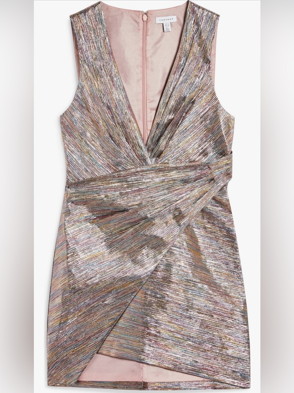 Top shop Metallic Dress